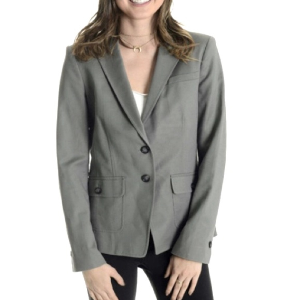 Banana Republic Stretch Cotton 2-Button Blazer